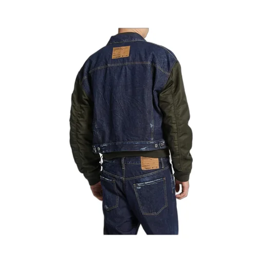 Distressed Detail Casual Jacket