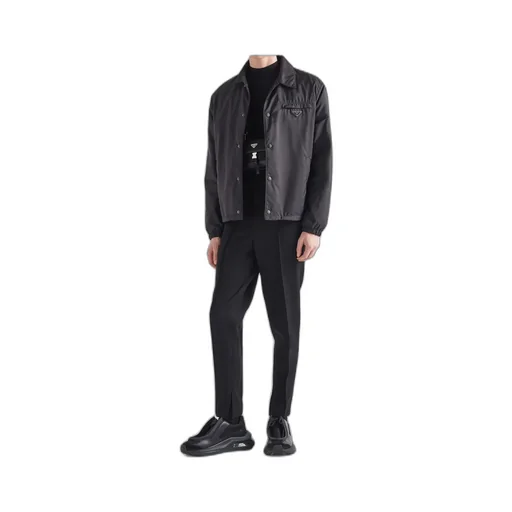 Shirt-Collar Button Jacket