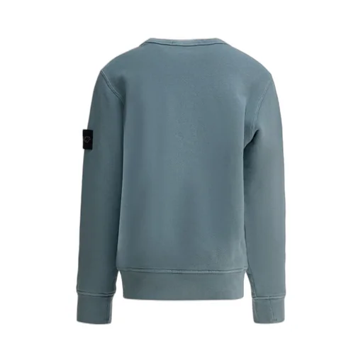 Stone Island Junior Long Sleeved Logo Patch Sweatshirt