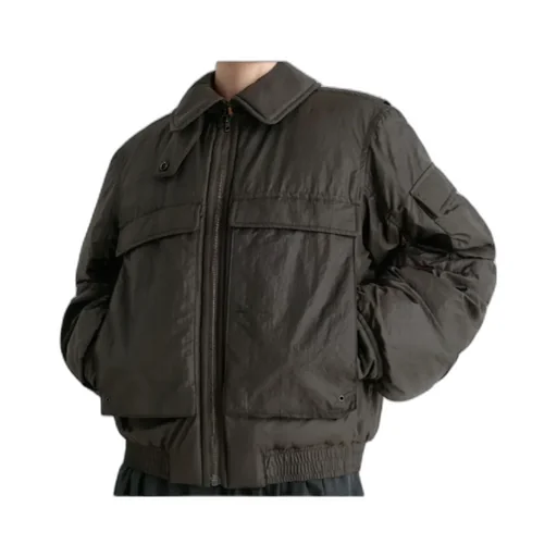 Flap-Pocket Zip-Fastening Jacket
