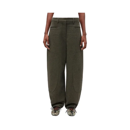 Ganni Mouline Curved Trousers