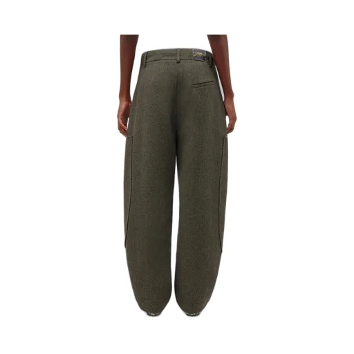 Ganni Mouline Curved Trousers