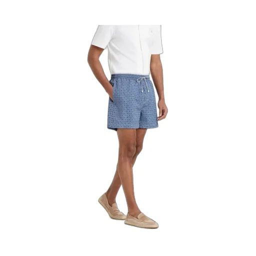 Graphic-Print Swim Shorts