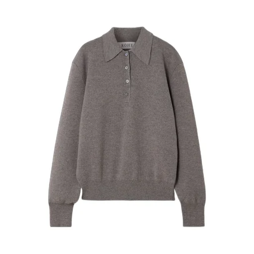 Puffed-Sleeve Knitted Top