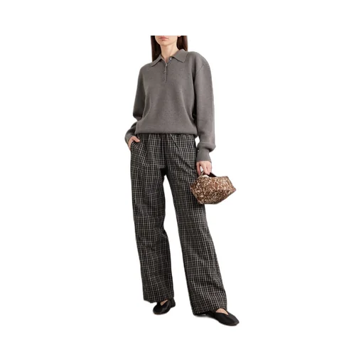 Puffed-Sleeve Knitted Top