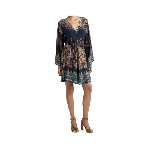 Etro Paisley-Printed Long-Sleeved Dress