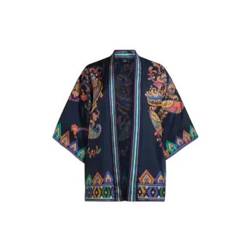 Etro Pattern-Printed Open-Front Jacket
