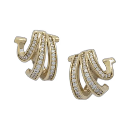 Triplo Gancini Embellished Earrings