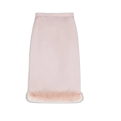 Contrast-Trim Skirt
