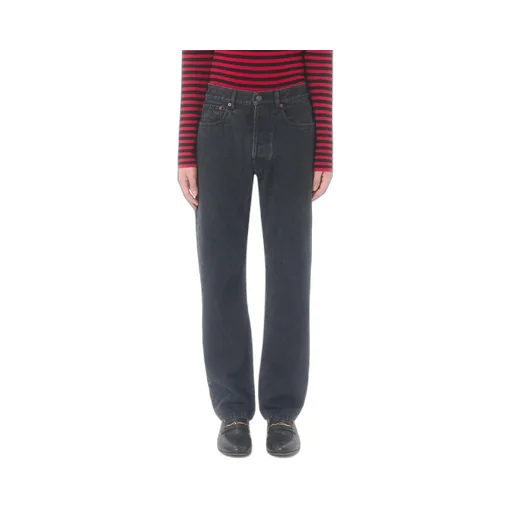 Valentino Logo Patch Regular Fit Jeans