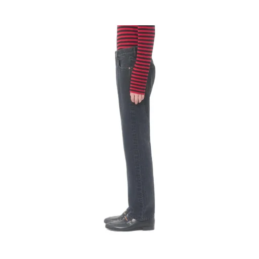 Valentino Logo Patch Regular Fit Jeans
