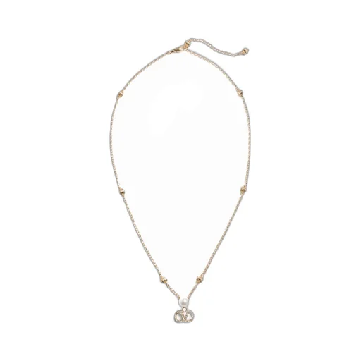Valentino	Vlogo Signature Embellished Necklace