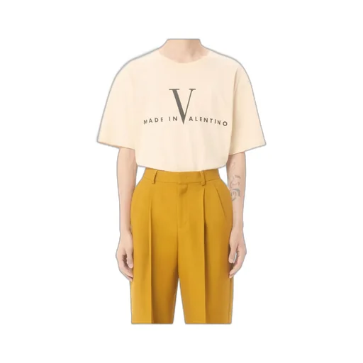 Valentino Logo Printed Crewneck T-Shirt