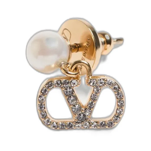 Valentino	Vlogo Embellished Earrings