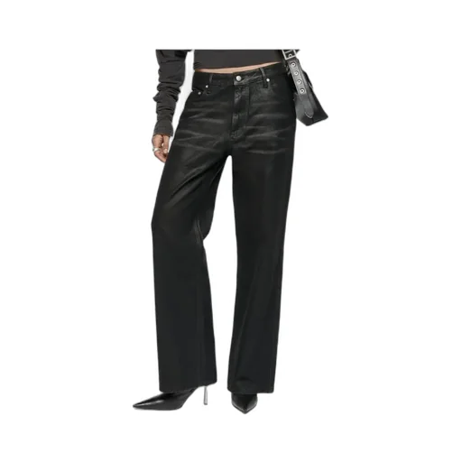 Coated Details Jeans Leggings