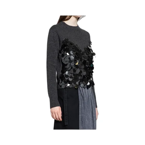 Sequined Embroidered Sweater