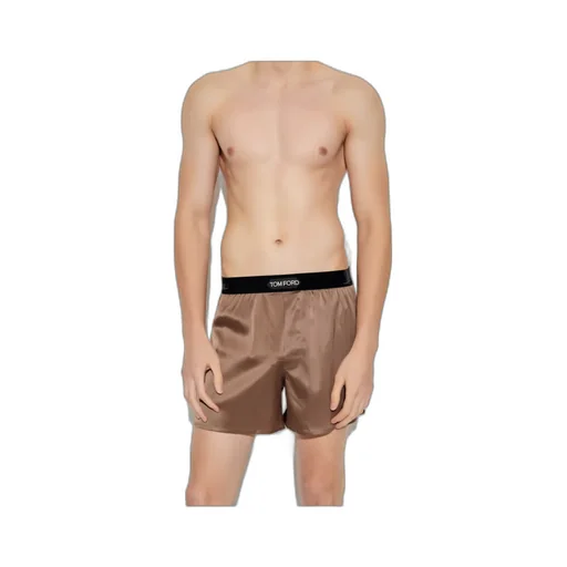 Logo-Waistband Silk Boxers
