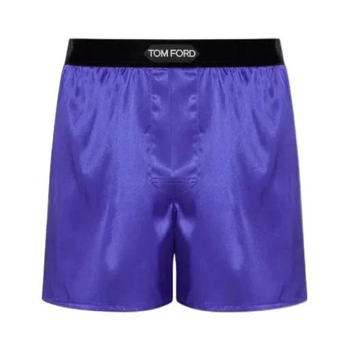 Logo-Waistband Silk Boxers