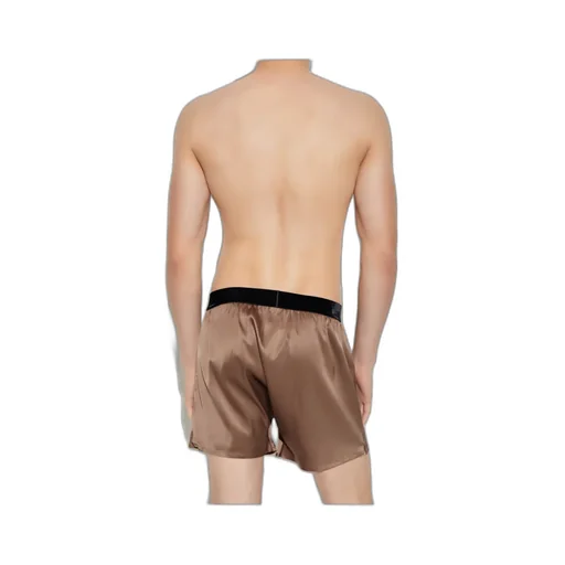 Logo-Waistband Silk Boxers