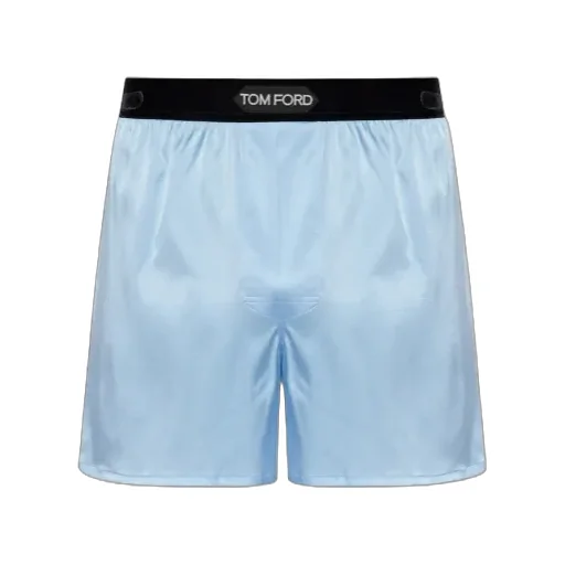 Logo-Waistband Silk Boxers