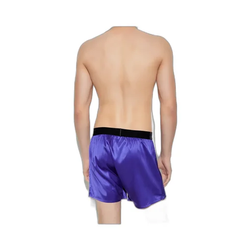 Logo-Waistband Silk Boxers
