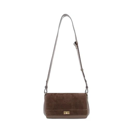 Anya Hindmarch Twist-Lock Foldover-Top Shoulder Bag