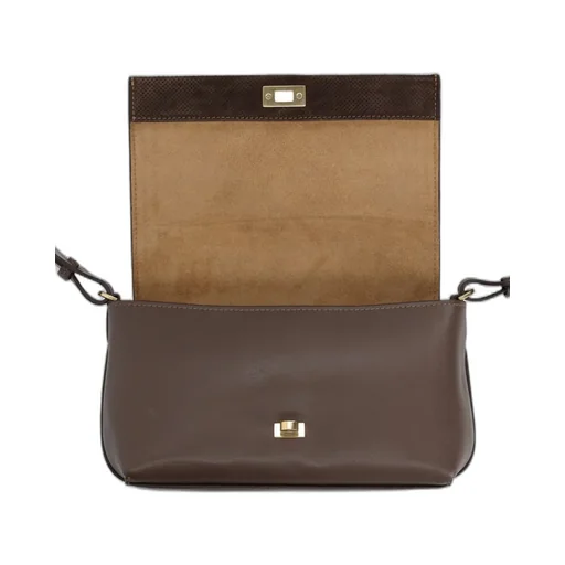 Anya Hindmarch Twist-Lock Foldover-Top Shoulder Bag