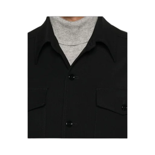 Button-Front Shirt Jacket