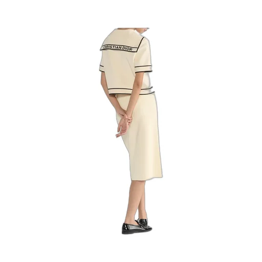Short-Sleeved Jacket With Sailor Collar