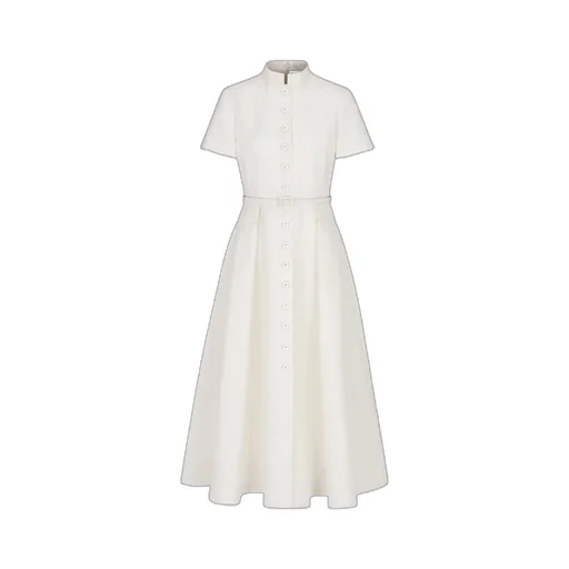 Mid-Length Belted Shirtdress