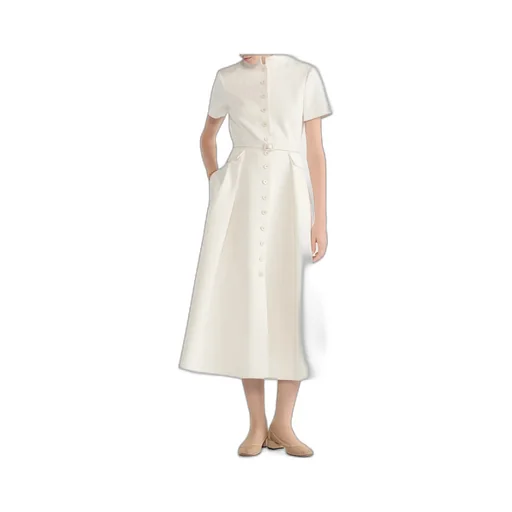 Mid-Length Belted Shirtdress