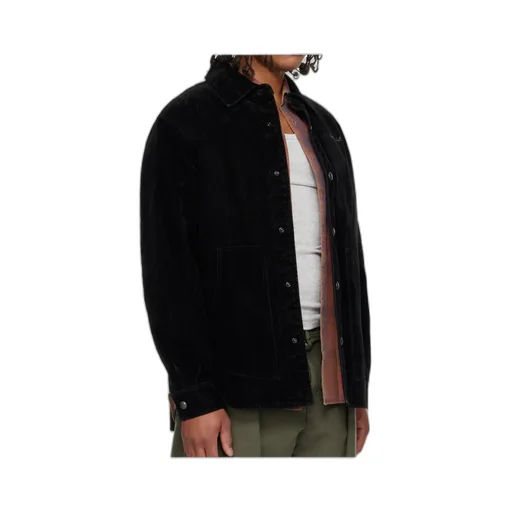 Thick Velvet Denim Shirt