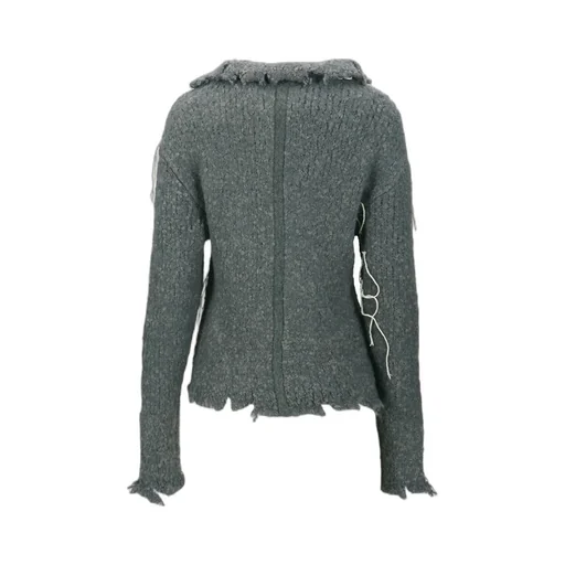 Harlow Distressed Knit Cardigann