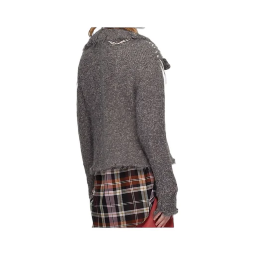 Harlow Distressed Knit Cardigann