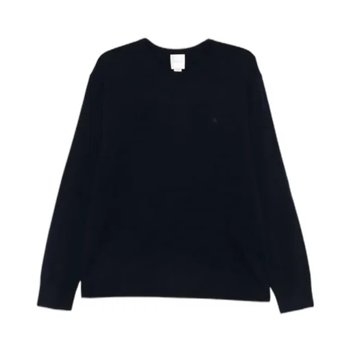 Crew Neck Ribbed Knit Sweater