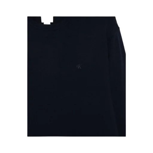 Crew Neck Ribbed Knit Sweater