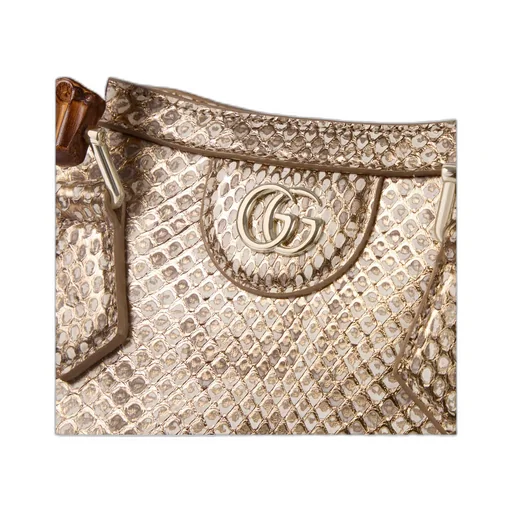 Gucci Diana Python Small Tote Bag