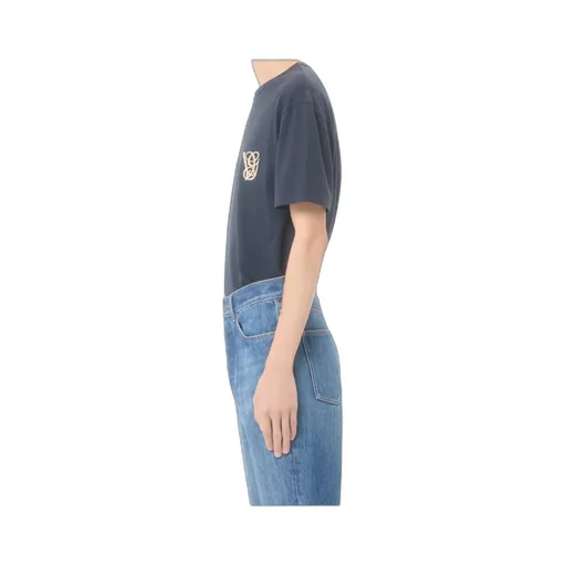 Valentino Logo Embroidered Crewneck T-Shirt