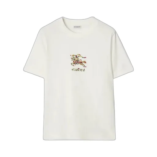 Burberry Ekd Embroidered Crewneck T-Shirt