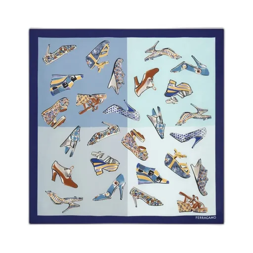Genio Print Silk Scarf