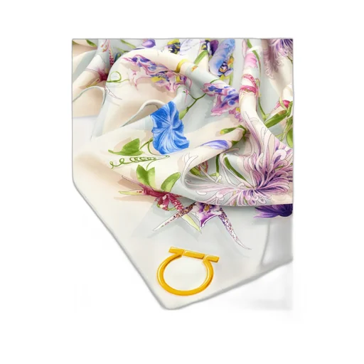 Gaia Print Silk Scarf