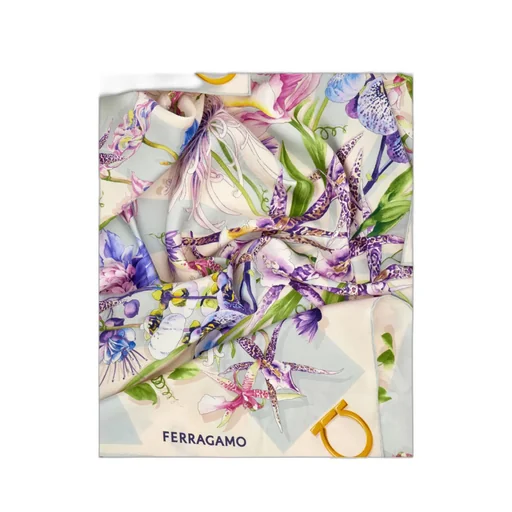 Gaia Print Silk Scarf