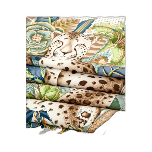 Ferragamo Cheetah Printed Square Shape Scarf