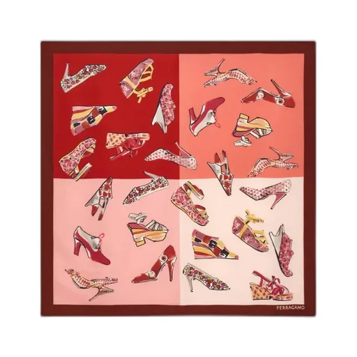 Genio Print Silk Scarf