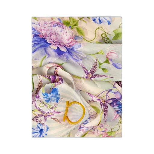 Gaia Print Silk Scarf
