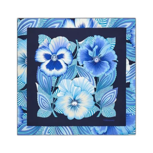 Brezza Print Silk Scarf