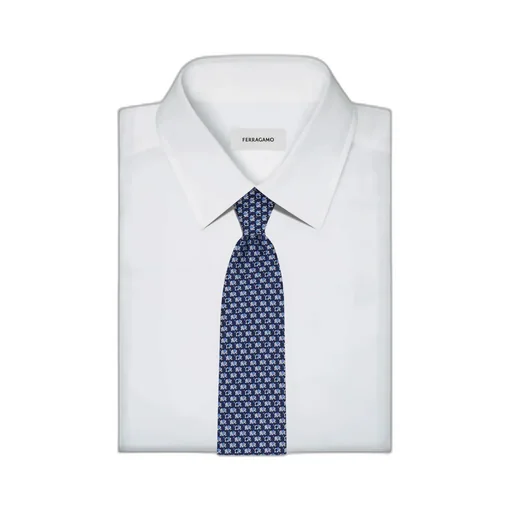 Elephant Print Silk Tie