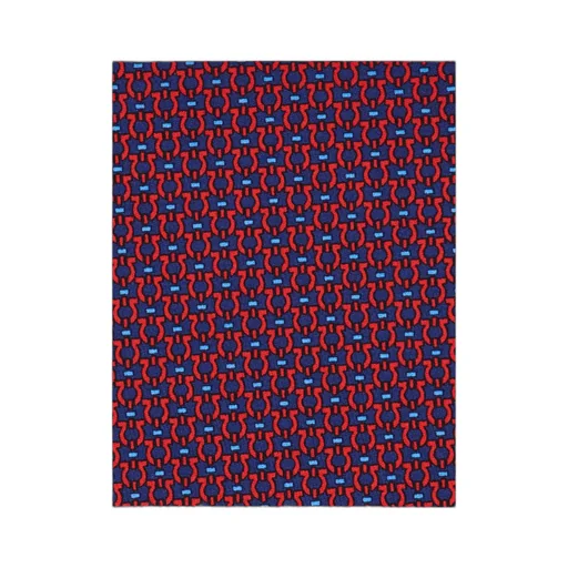Gancini Print Silk Tie