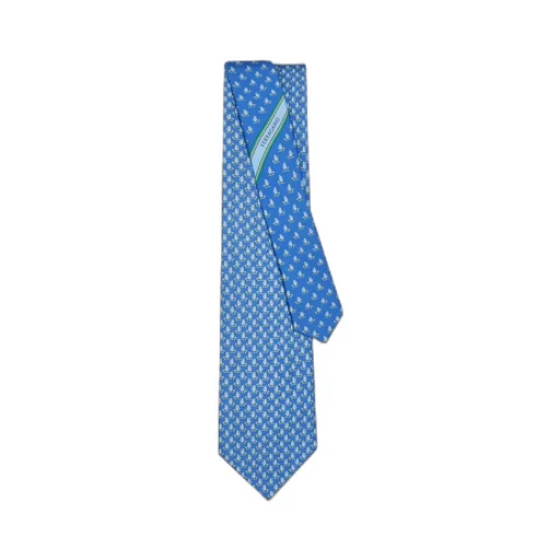 Ferragamo Logo Detailed Printed Tie