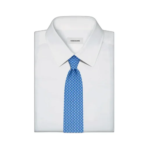 Ferragamo Logo Detailed Printed Tie
